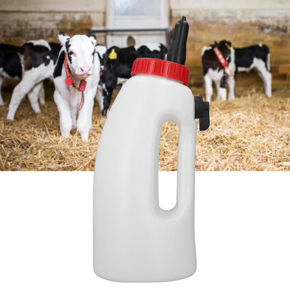 4 Quart Calf Milk Feeder Screw Cap Calf Feeding Bottle Humanized Design Calf Bottle Calves
