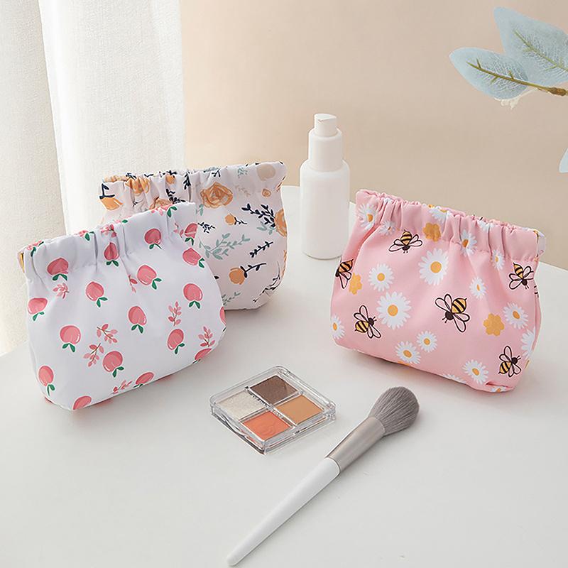 Ins Cosmetics Mince Drátěný držák Pouzdro Přenosné Sluchátka Karty Rtěnky Úložné Taška Automatické Zavírání Organizér Cestovní Taška Šperkovnice