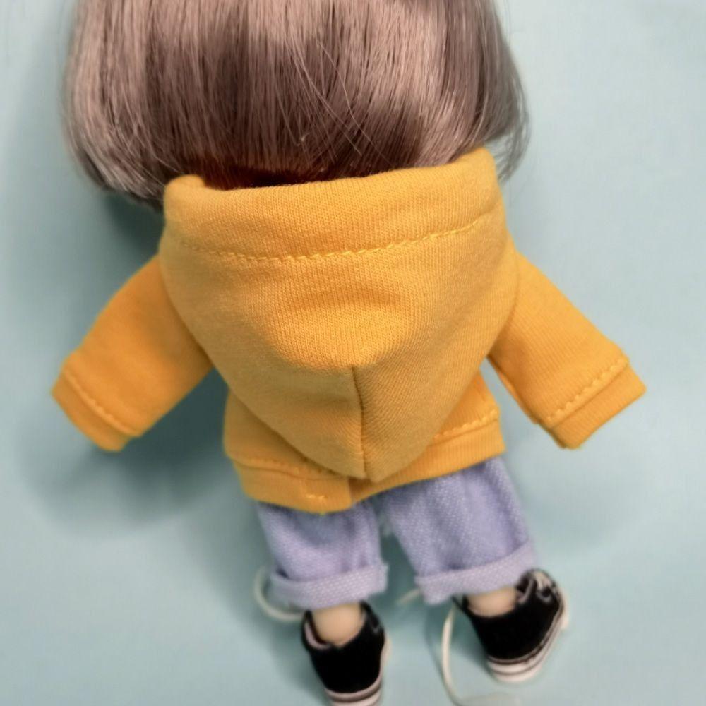 Handmade Doll Hoodies Dress Up Obitsu 11 Outfits Fashion OB11 Doll Clothes  1/12 BJD