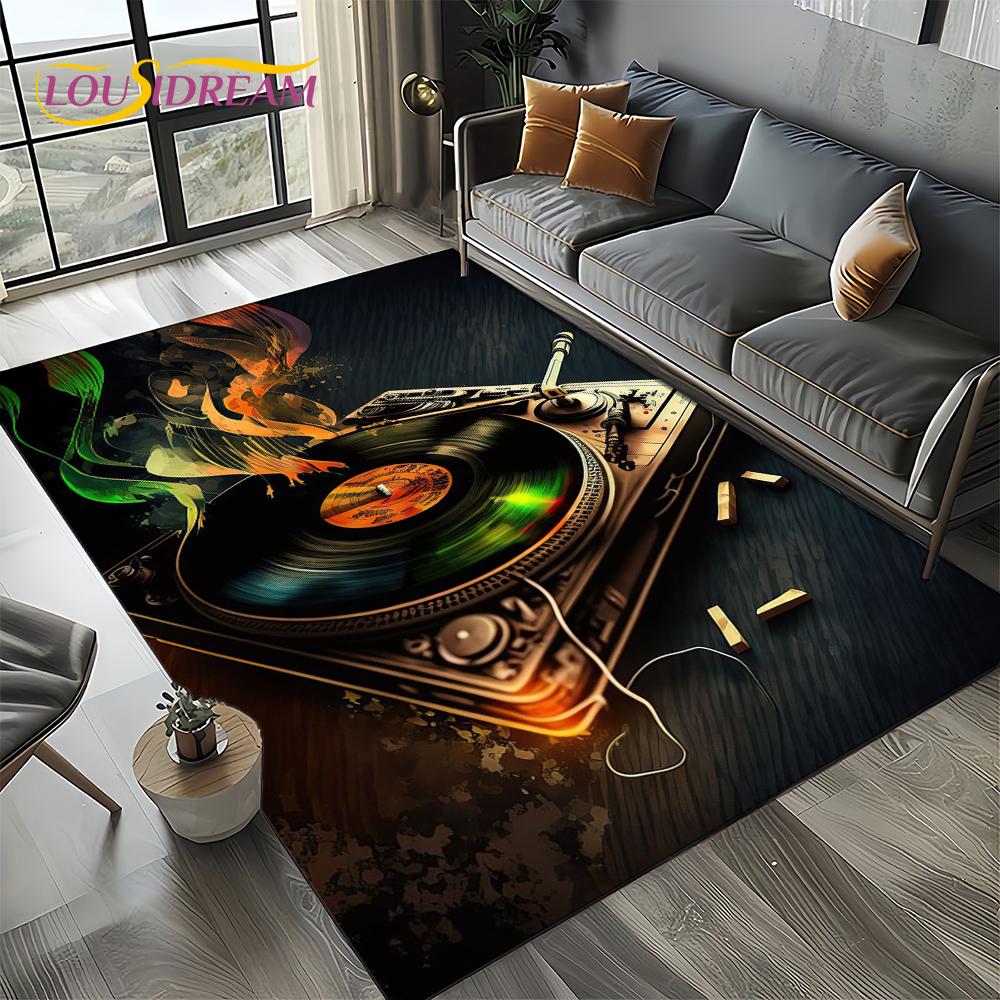 Note Music Colorful Musical Score Cartoon Dream Carpet Rug for Living Room Bedroom Home Sofa Decoration,Kid Non-slip Floor Mat