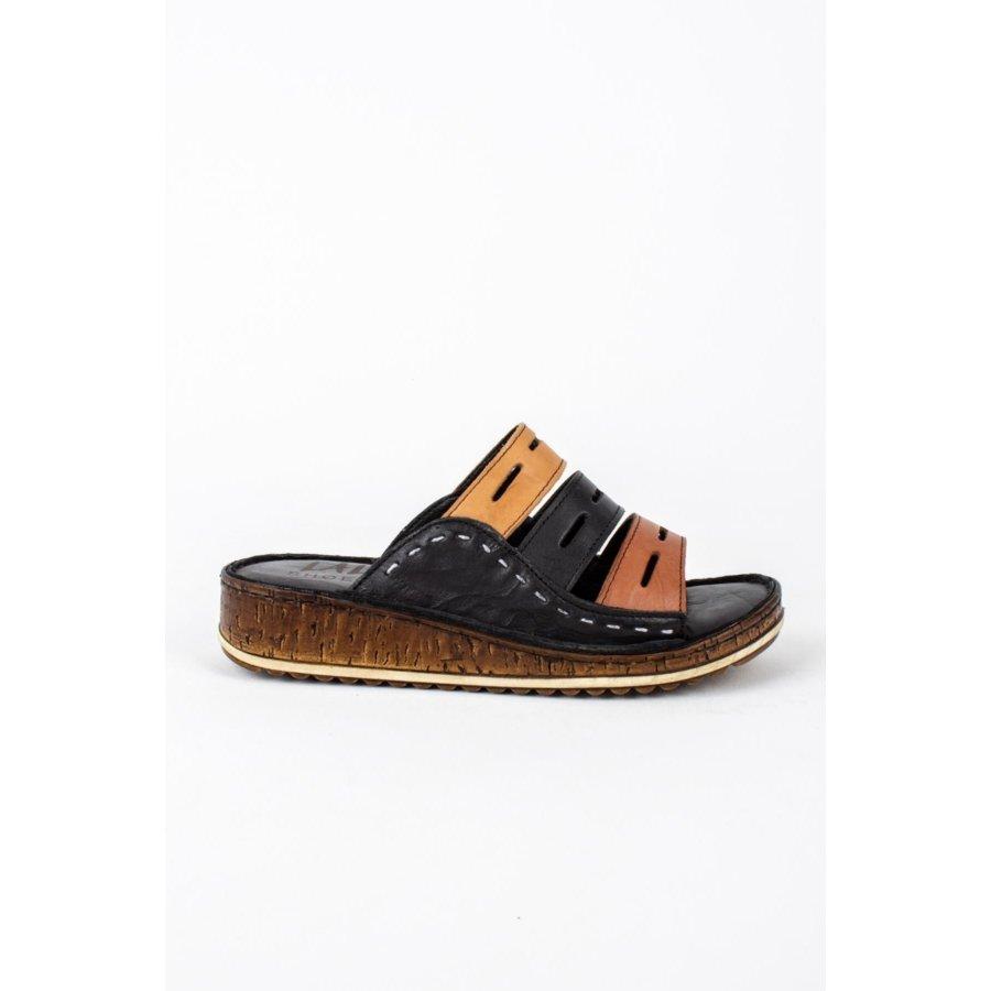 Pantoufles d'été décontractées en cuir pour femmes