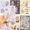 8 Styles of Gugu Cat Girl Guka Stickers DIY Hand Account Small Card Mobile Case Decoration Korean Ins