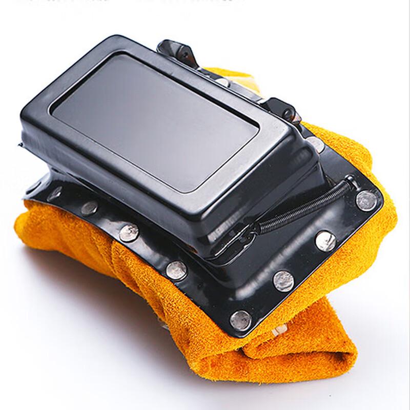 HUAZHENMIAN Auto-Darkening Cowhide Welding Helmet