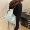 Stylish and Simple Denim Bag Commuting Out Solid Color Handbag Style Versatile Shoulder Bag Large Capacity Storage
