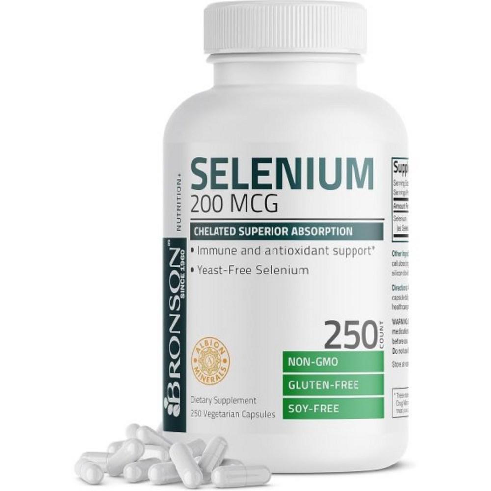 Bronson Selenium 200 Micrograms Albion Chelated Amino Acid Complex 250 Capsules