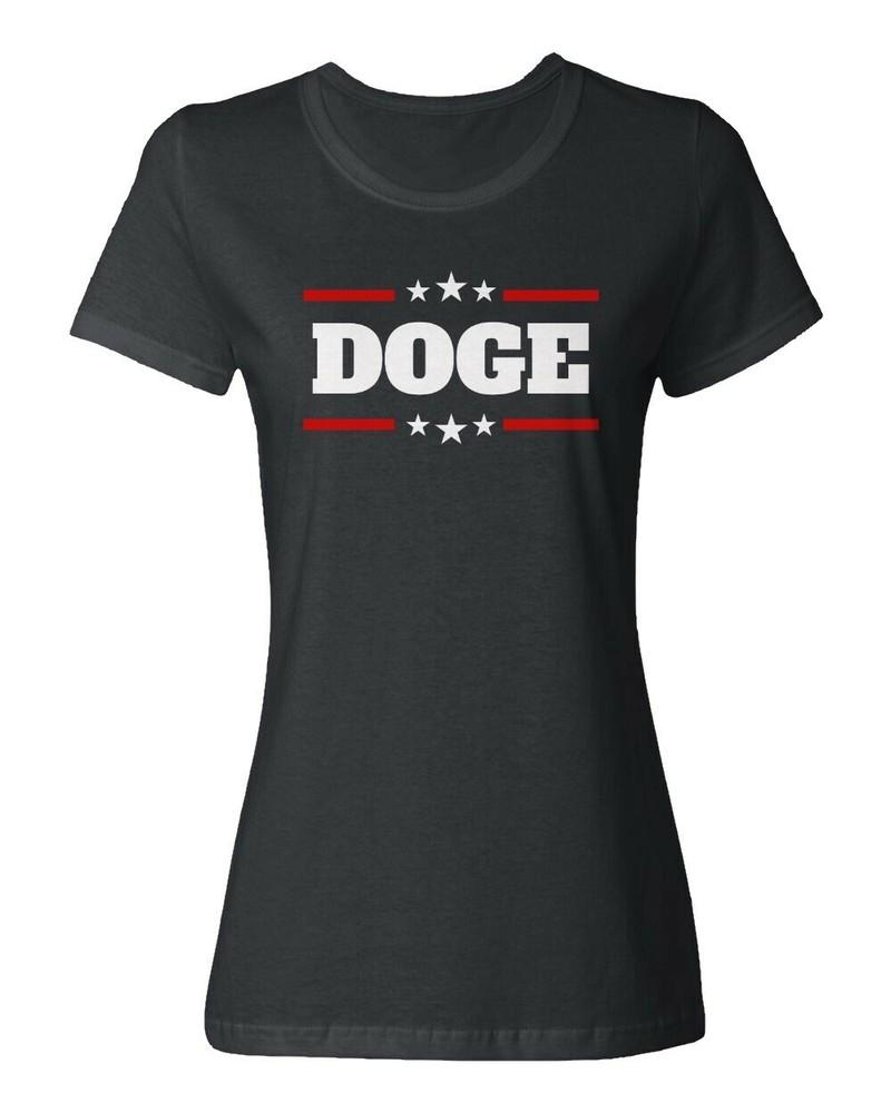 Trump DOGE Musk Ramaswamy US President Efficency Crew Ladies Crewneck T-Shirt Unisex T-Shirt S