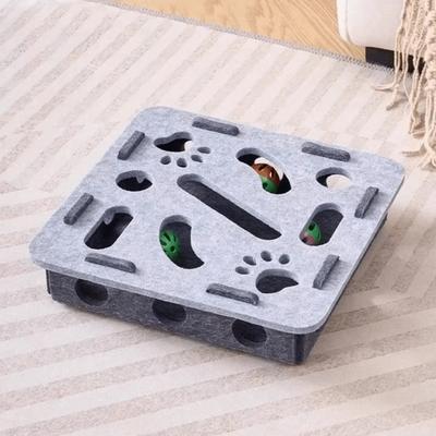 Kitten Exercise Toys Creative Pet Puzzle Track Felt Interactive Cat Exercise Household Funny Kitten Track Ball Indoor Game