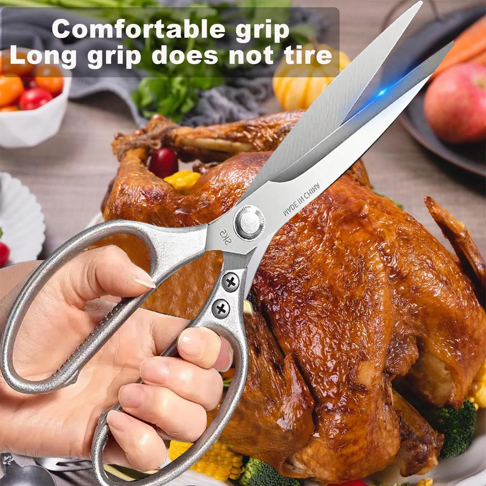 WXCOO Damascus Steel Kitchen Knife VG10 67 Layers Japanese Santoku Knife Powerful Chicken Bone Scissor Meat Cleaver Household