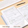 A4 Morandi Color Transparent Data Folder & Archive Album for Test Papers