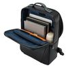 Samsonite Hazel Brand Logo Zipper Closure Leather Backpack Men backpack Navy-Blue Black TM061001