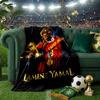 Football Spirit Ya-mal Coperta Leggera Ideale Coperta da Letto Perfetta per Viaggi, Campeggio, Soggiorni, Uffici, Divani, Regalo di Natale per Fan