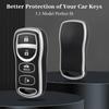 For Nissan Key Fob Cover, TPU Key Fob Case Fit for Nissan Xterra Titan 350Z Quest Altima Maxima Murano Armada Sentra Versa Infiniti QX56 FX35 FX45