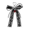 Elegant Beaded Bows Keychain Bag Charm With Ribbon Detailing For Women Retro Y2K Style Accessory
