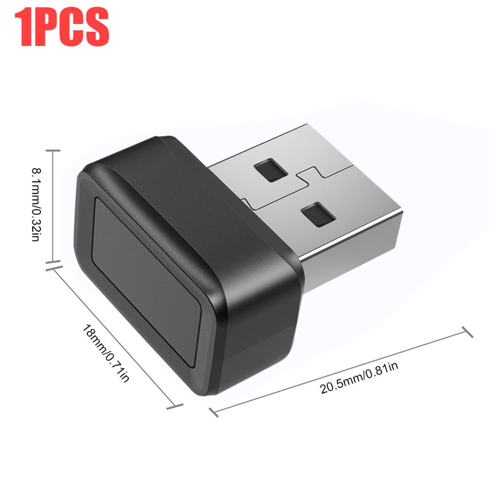 

USB Fingerprint Key Reader 360° Touch Biometric Fingerprint Scanner Windows Hello Speedy Matching Security Key for PC Or Laptop білий