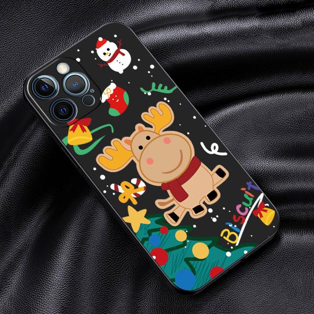 Case For Apple iPhone 14 13 11 12 Pro 7 XR X XS Max 8 Plus 6 6S SE 2022 13Pro Black Soft Phone Funda New Year