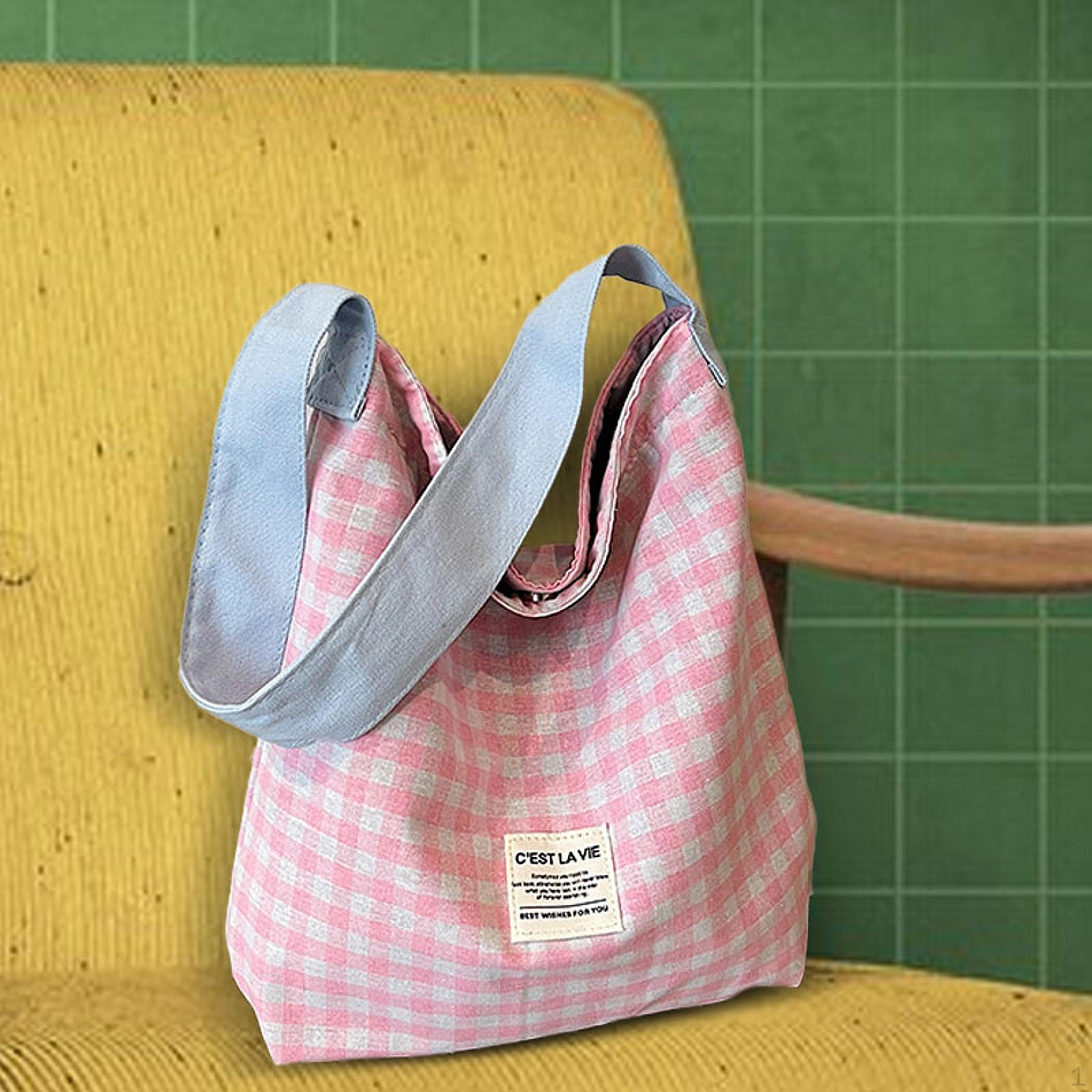 Холщовая сумка на плечо для женщин Женская сумка-сумка для улицы и шопинга Pink 1189₽