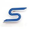 S Chrome Metal Car Front Hood Grille Emblem Badge Rear Trunk Car Stickers Car Styling