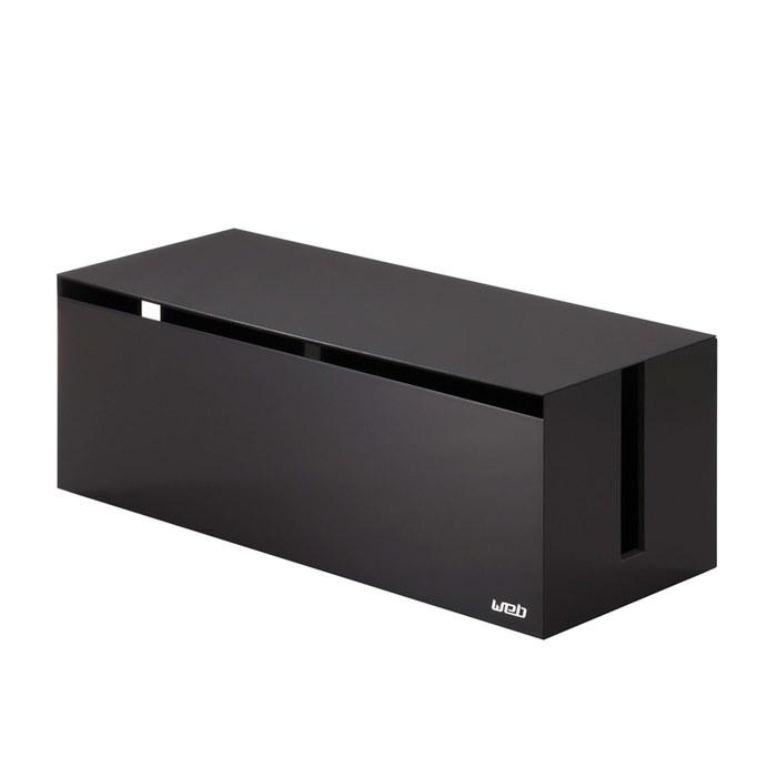 Yamazaki Cable Box Web L Brown, Approx. W40 X D15.5 X H14.5cm, Power Strip & Cable Storage, 2708, Approx. W40 X D15.5 X H14.5cm