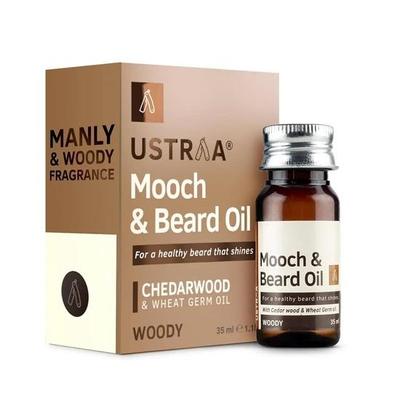 Woody Mooch und Bartöl - 35ml - Glanz, Pflege & Angenehmer Duft für Bart | Ohne Parabene