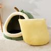 Cozy Autumn/Winter Cat and Small Dog Semi-Enclosed Bed: Removable Pet House