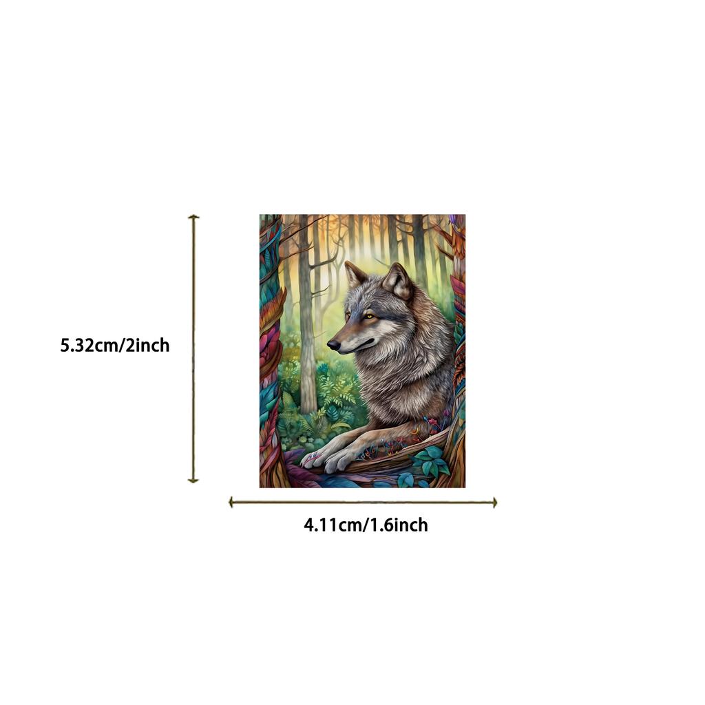 50pcs Vintage Autumn Forest Animal Plant Stickers School Stationery Decals Notebook Luggage Phone Fridge Waterproof Stickers