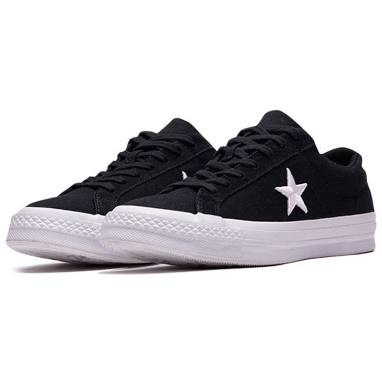 Converse One Star Classic Versatile Low Top Canvas Sneakers Unisex Sneakers Black White 160600C