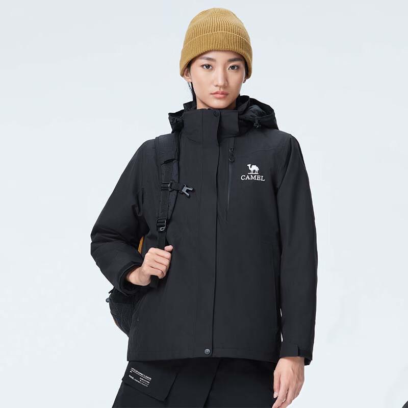 Camel Damen 3-in-1 Outdoorjacke mit Fleecefutter