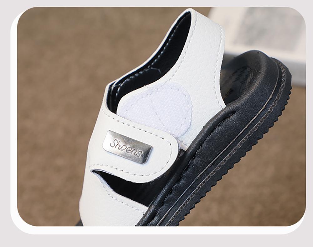 PU Leather Summer Sandals For Boys Soft-soled Ergonomics Children's Beach Shoes Anti-slippery Casual Boy's Sandals For Kids