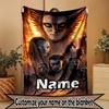 Coperta Stampata con Avatar Personalizzato e Nome Personalizzato, Decorazione per la Casa, Camera da Letto, Divano, Campeggio, Divanetto, Regali per Compleanno Natale