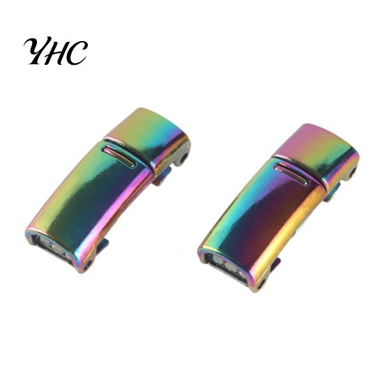 Lazy Shoe Lace Buckle 1 Pair Shoelace Metal Magnetic Lock Laces Clip No Tie for Sneakers Kids Adult Curved Fastener