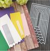 Wave Style Frame Cutting Die Metal Cutting Dies Card Scrapbooking Stencil Cut Die for DIY Card Crafts Handmade