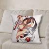 K-King Of F-Fighters cool  Pillow Case Square Double-Sided Printing Short Plush Sofa Cushion Cover Bedroom Bedside Pillow