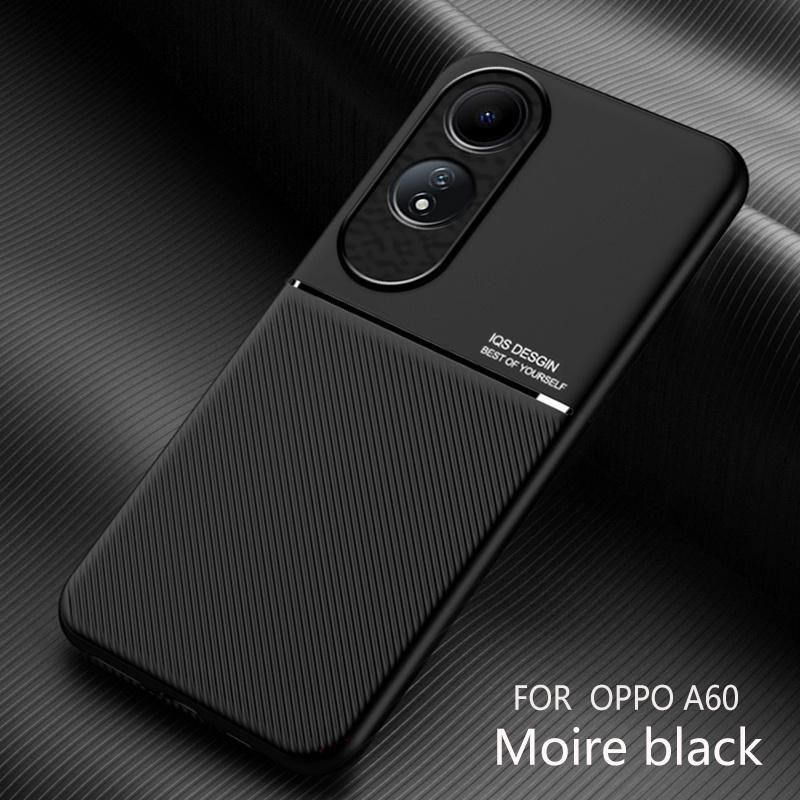 

Для Oppo A60 4G чехол роскошный автомобильный магнитный держатель задняя крышка для Opo Appo A 60 4G 2024 CPH2631 6.67 мягкие силиконовые кожаные чехлы For Oppo A60 4G