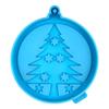 1/10 X DIY Silicone Pendant Mold Xmas Tree Candle Pattern Round Epoxy Mold Xmas