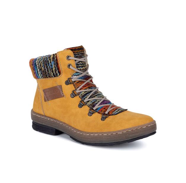 Rieker Z6743-68 Yellow Ankle Boots