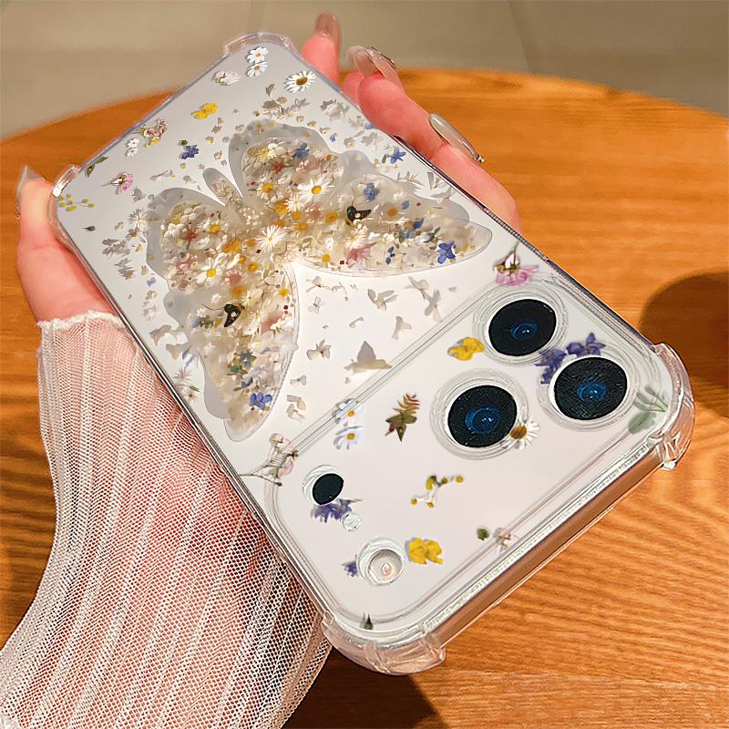 Multi-color Butterfly Pattern Case For iPhone 17 Pro Max Coque iPhone 16 15 14 13 Pro Max 11 Shockproof Clear Soft Silicone Cover