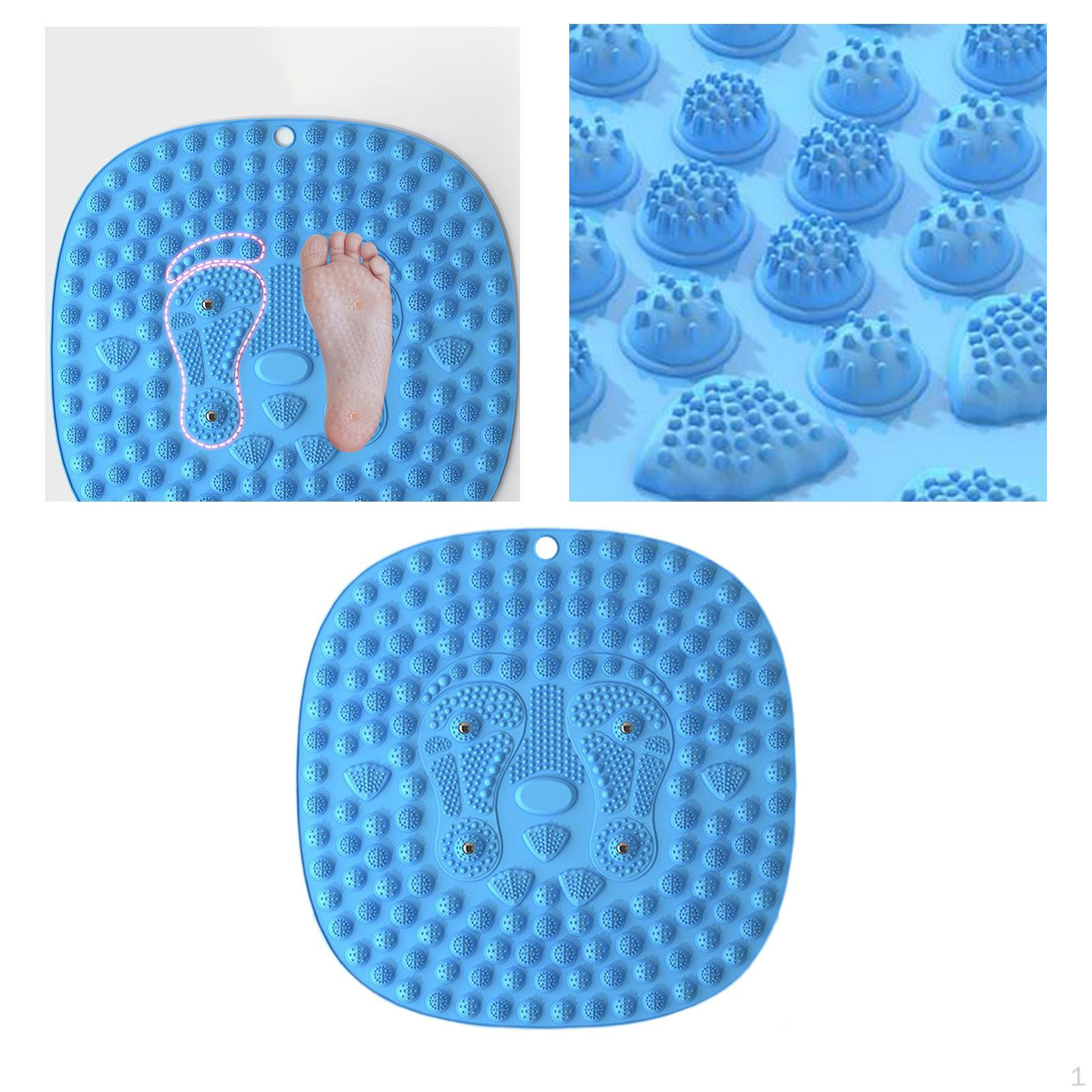 

Массажный коврик для ног, портативный расслабляющий акупрессурный коврик для йоги, гостиной, дома синий