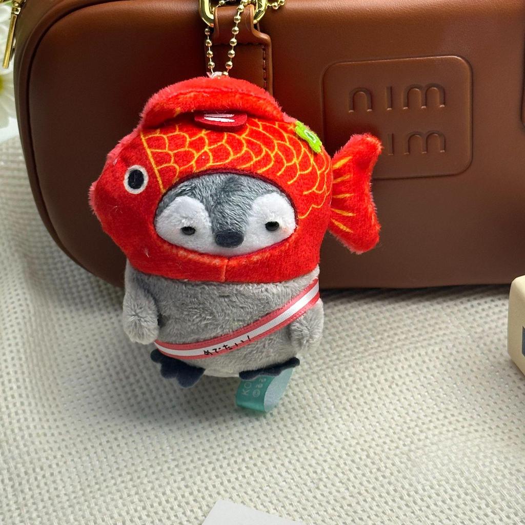 Lucky Koi Penguin Plush Pendant - Cute Japanese-Style Toy Doll