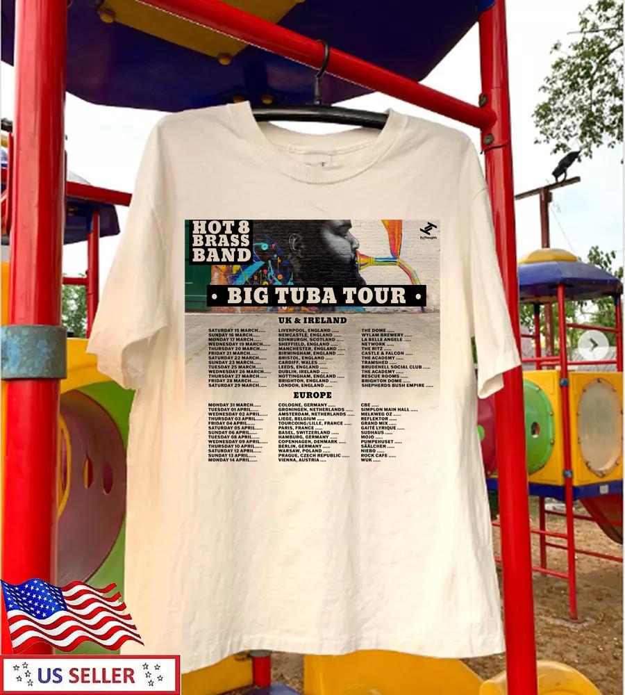 

Hot 8 Brass Band Tour 2025 Gift For Fan All Size S-5XL t-shirt MD626 Unisex T-Shirt XXXL