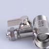 Sliver RO Feed Water Adapter 1/2 to 1/4 3/8 Shut Off Ball Valve Corrosion Resistant for Kitchen Under Sink Water Filter