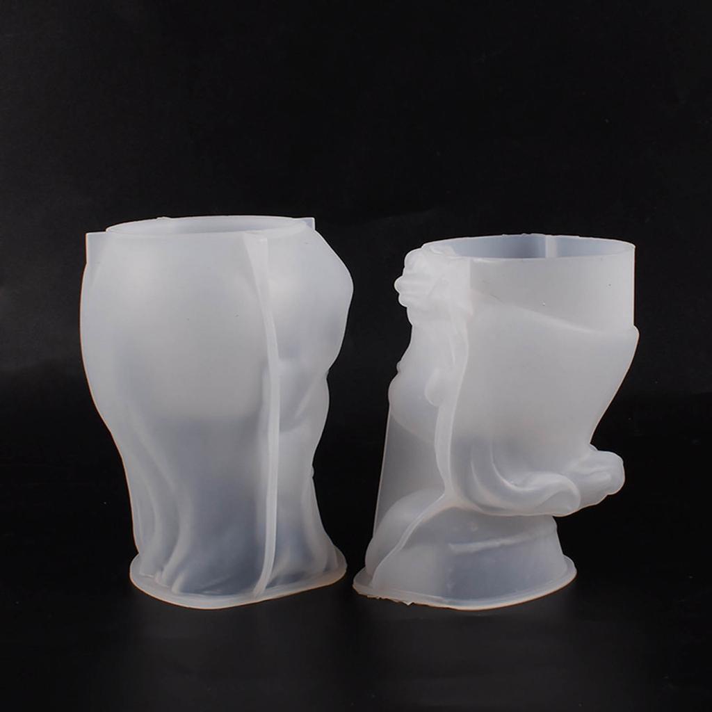 Planter Flowerpot Molds Silicone Concrete Mould Beauty Shaped Hand-Making Supplies for DIY Hand-Making Flowerpot Vase