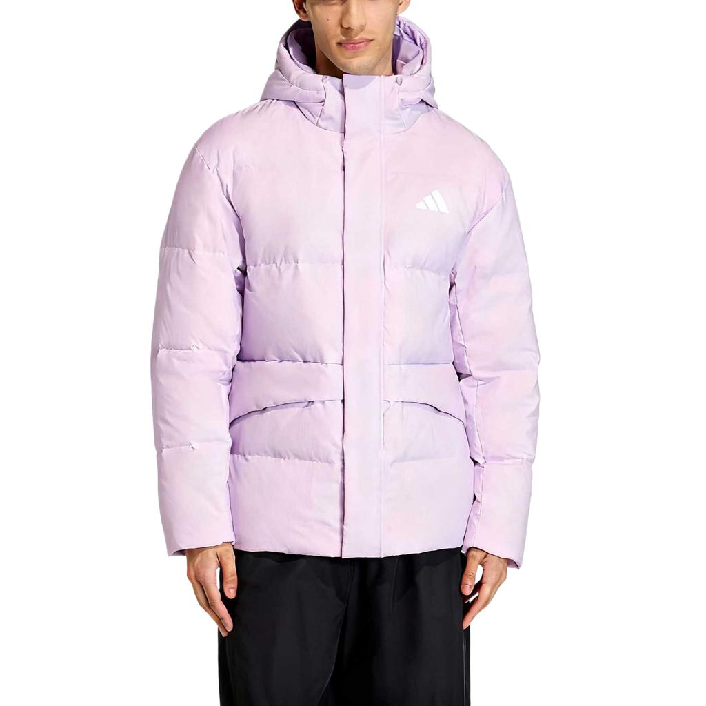 Adidas Comfortable Solid Color Hooded Windproof Waterproof Warm Down Jacket Unisex Jacket KS6485