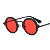 2026 Classic Fashion Hip Hop Sunglasses Custom logo Street Beat Metal Punk Steam Round Womens Sunglasses