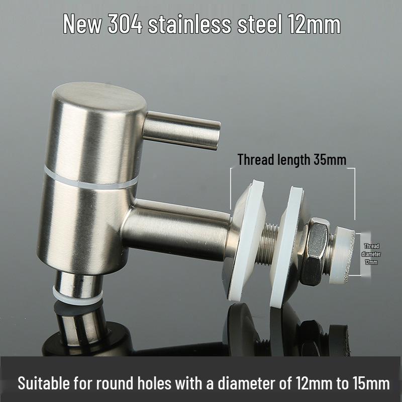 304 Stainless Steel Spigot for Wine Barrels, Glass Infusion Bottles, Beverage Containers, Juice Barrels, and Ceramic Jars