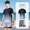 Set Costume da Bagno Uomo Split ad Asciugatura Rapida con Slip a Doppio Strato