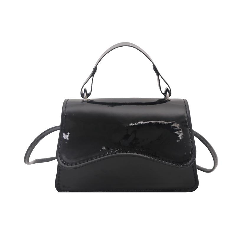 

Retro Versatile Glossy Handbag Bag Women s Spring New Fashion Trend Commuter One Shoulder Crossbody Small Square Bag