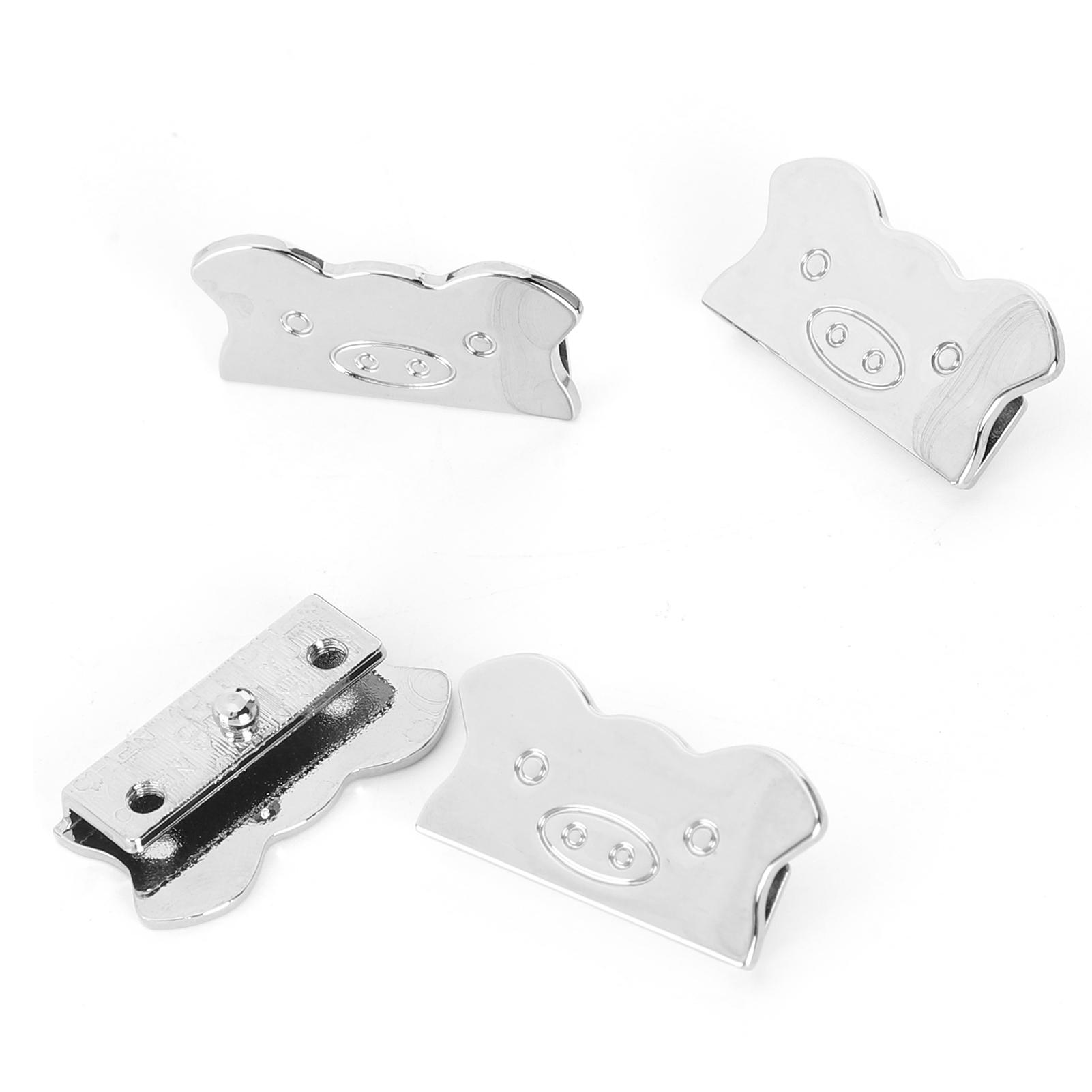 

4 Set Metal Decorative Buckle Clip Stopper Leather Goods Luggage Accessories