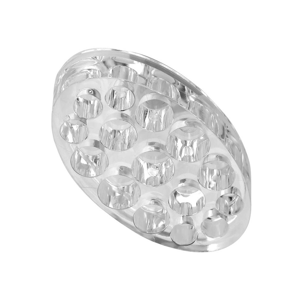 15 Holes Oval Acrylic Tattoo Permanent Makeup Microblading Pigment Cup Cap Stand Ink Holder