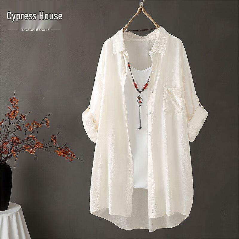 

Sybyl Women s 2026 Summer Resort Style Loose Fit Shirt S
