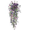 Multicolor Violet Artificial Flower Silk Petals Green Eucalyptus Simulation Flower Vine DIY Accessories Hanging Decoration